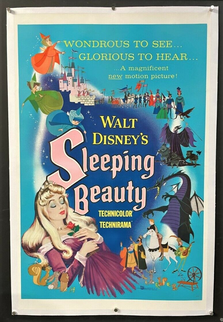 Sleeping Beauty Original Movie Poster - Walt Disney 1959   *hollywood Posters*