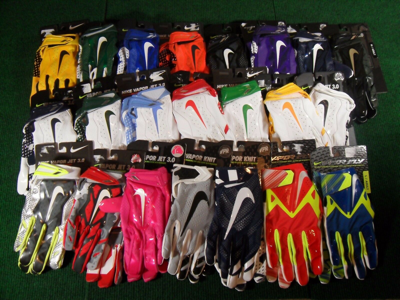 Nike Ua Vapor Jet 3.0 Knit Fly Skill Receiver Football Gloves 4.0 Superbad Swarm